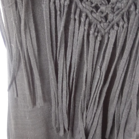DEX Boho Fringe Detail Hi Low Bottom Tunic - Picture 4 of 6